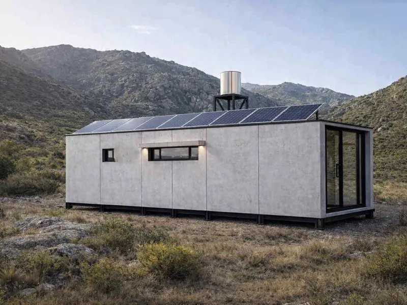 Módulo habitacional de hormigón con alma de EPS (imagen ilustrativa)